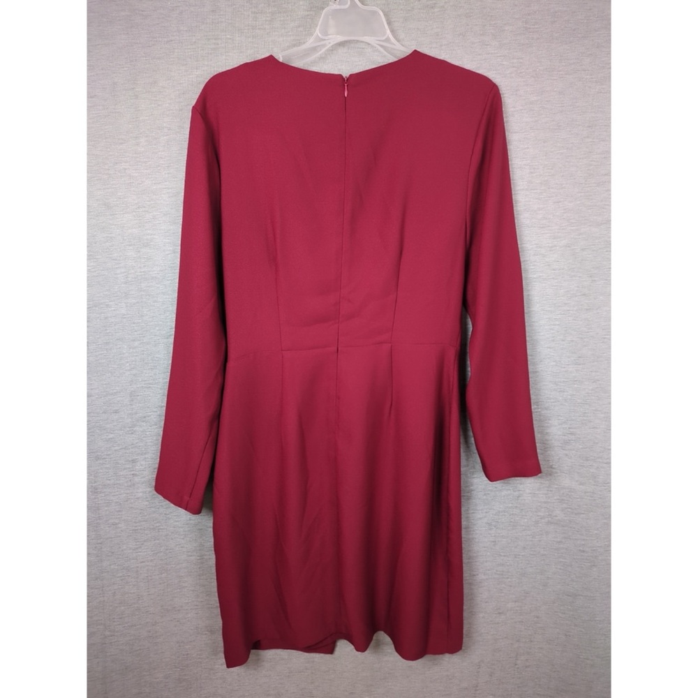 H by Halston Faux Wrap Fit & Flare Dress - Picture 5 of 10